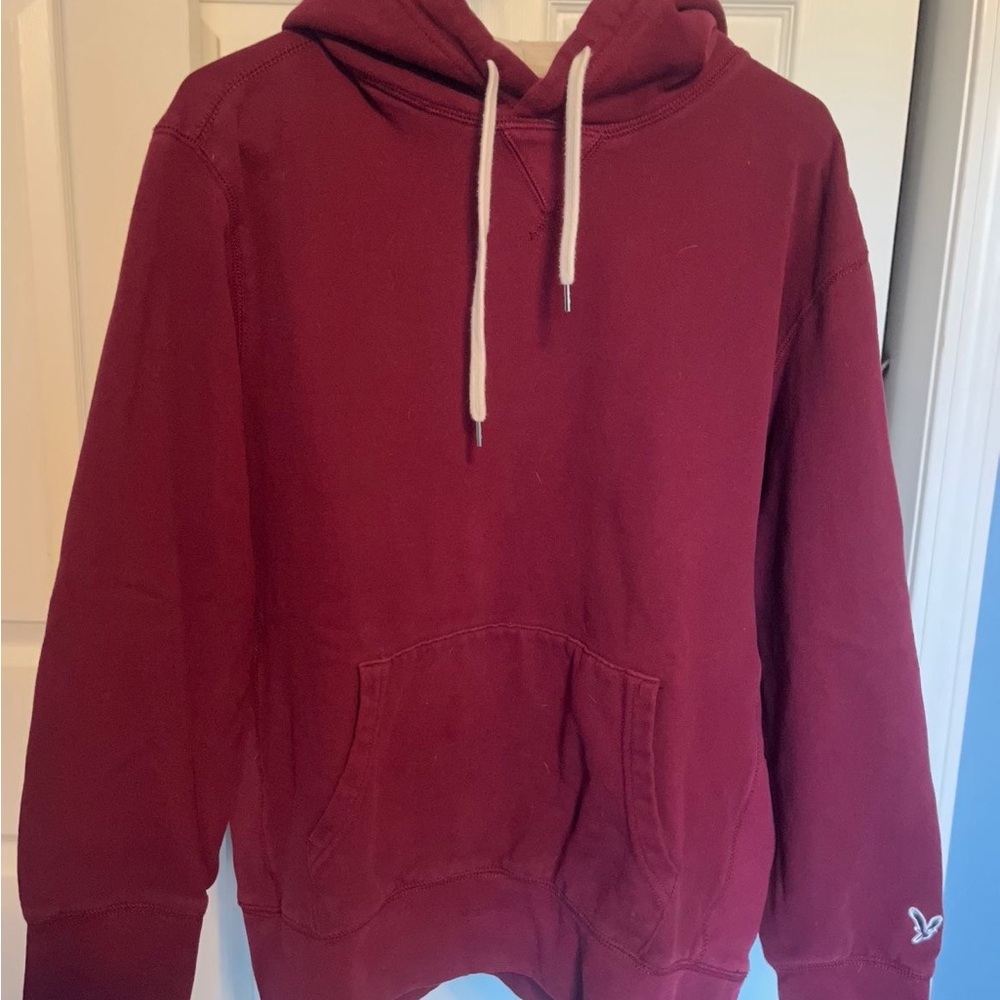 American Eagle Outfitters Maroon Hoodie Sweater